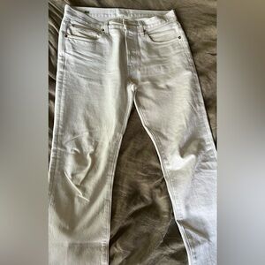 Off-white Worn in Sid Mashburn Slim Jeans